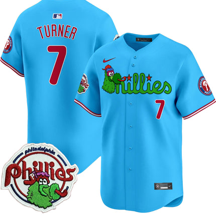 Men's Phillies Phanatic Patch Vapor Premier Limited Jersey V3 - All Stitched
