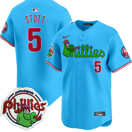 Men's Phillies Phanatic Patch Vapor Premier Limited Jersey V3 - All Stitched