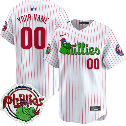 Phillies Phanatic Patch Vapor Premier Limited Custom Jersey V3 - All Stitched