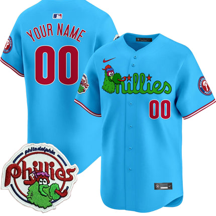 Phillies Phanatic Patch Vapor Premier Limited Custom Jersey V3 - All Stitched