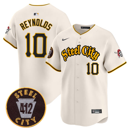 Men's Pittsburgh Pirates 412 Patch Vapor Premier Limited Jersey - All Stitched