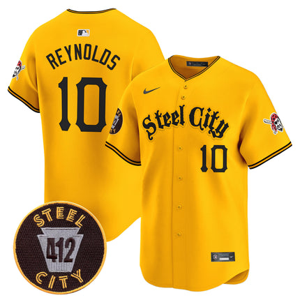 Men's Pittsburgh Pirates 412 Patch Vapor Premier Limited Jersey - All Stitched
