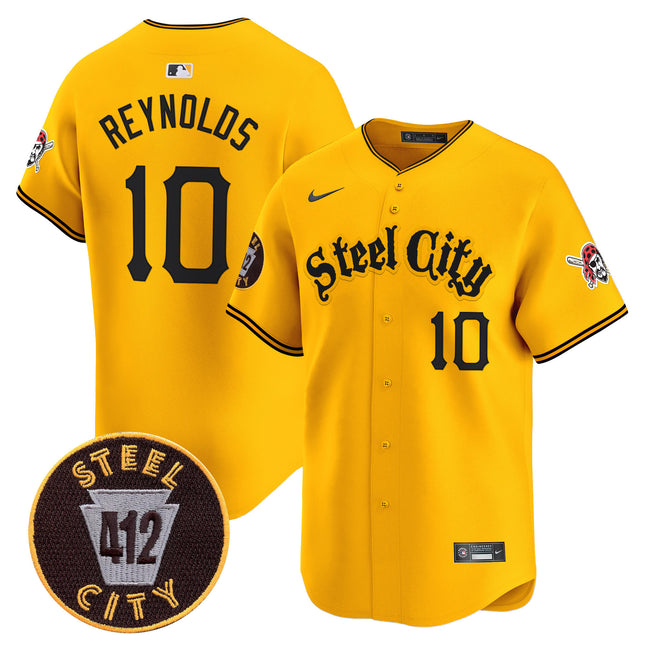Men's Pittsburgh Pirates 412 Patch Vapor Premier Limited Jersey - All Stitched
