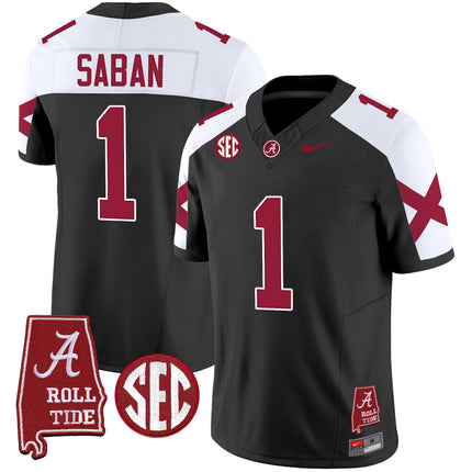 Men's Alabama Crimson Tide Vapor Limited Jersey V6 - Alabama Map - All Stitched