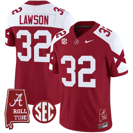 Men's Alabama Crimson Tide Vapor Limited Jersey V6 - Alabama Map - All Stitched