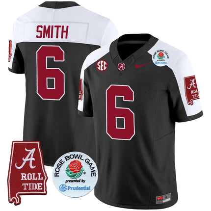Men's Alabama Crimson Tide Rose Bowl Patch Vapor Limited Jersey - All Stitched