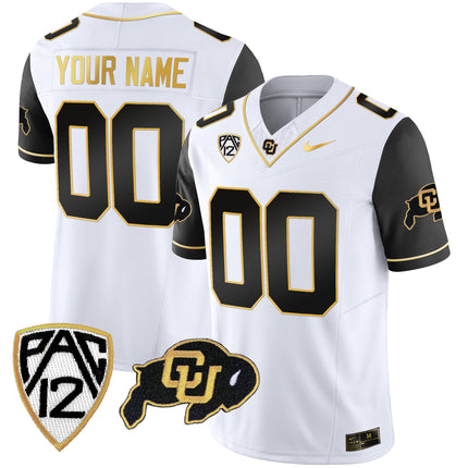 Colorado Buffaloes Gold Vapor Limited Custom Jersey - All Stitched