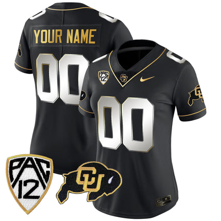 Colorado Buffaloes Gold Vapor Limited Custom Jersey - All Stitched