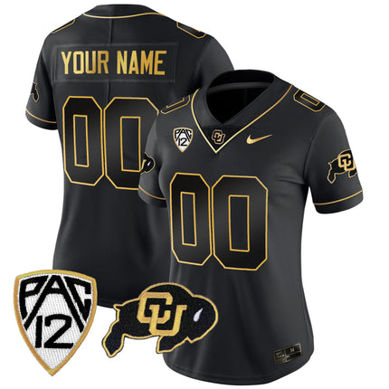 Colorado Buffaloes Gold Vapor Limited Custom Jersey - All Stitched