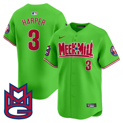 Men's Phillies Meek Mill Vapor Premier Limited Jersey - All Stitched