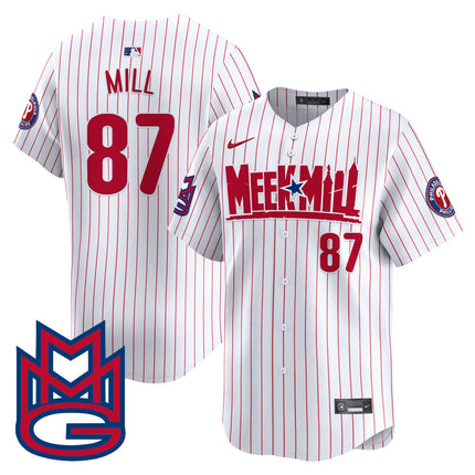 Men's Phillies Meek Mill Vapor Premier Limited Jersey - All Stitched