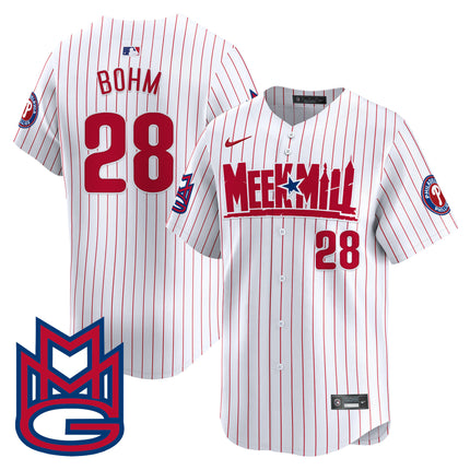Men's Phillies Meek Mill Vapor Premier Limited Jersey - All Stitched