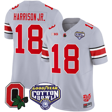 Men's Ohio State Buckeyes Good Year Cotton Bowl Patch Jersey - All Stitched