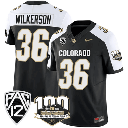 Men's Colorado Buffaloes 100th Seasons At Folsom Field Patch Vapor Limited Jersey V2 ?All Stitched