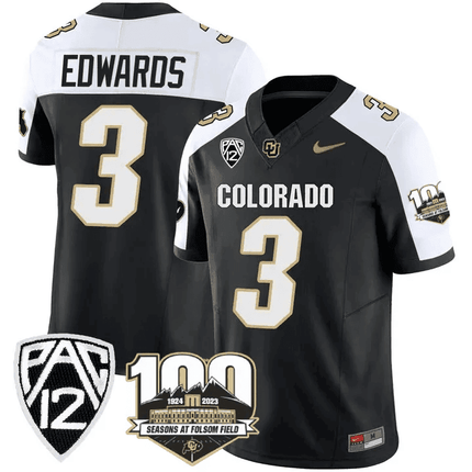 Men's Colorado Buffaloes 100th Seasons At Folsom Field Patch Vapor Limited Jersey V2 ?All Stitched