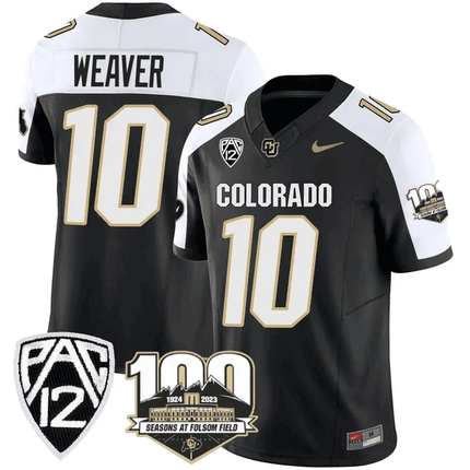 Men's Colorado Buffaloes 100th Seasons At Folsom Field Patch Vapor Limited Jersey V2 ?All Stitched