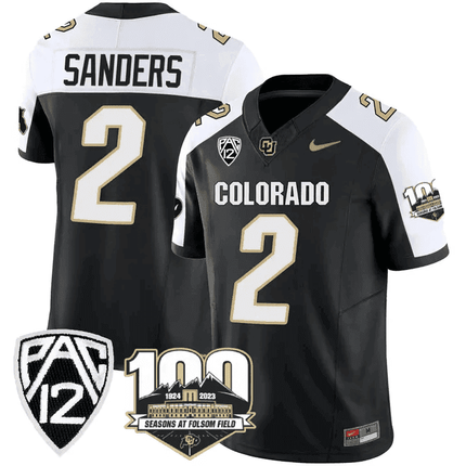 Men's Colorado Buffaloes 100th Seasons At Folsom Field Patch Vapor Limited Jersey V2 ?All Stitched