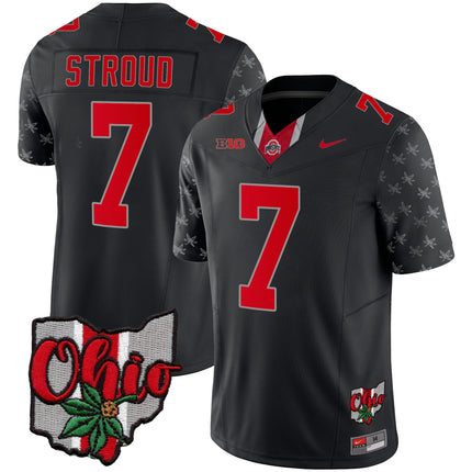 Men's Ohio State Buckeyes 2023 Gray Alternate Jersey V2 - Stitched
