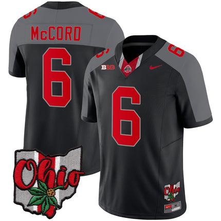Men's Ohio State Buckeyes 2023 Gray Alternate Jersey V2 - Stitched