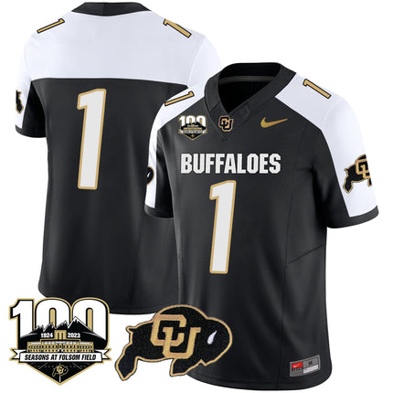 Men's Colorado Buffaloes 100 Seasons Patch Vapor Limited Jersey - All Stitched