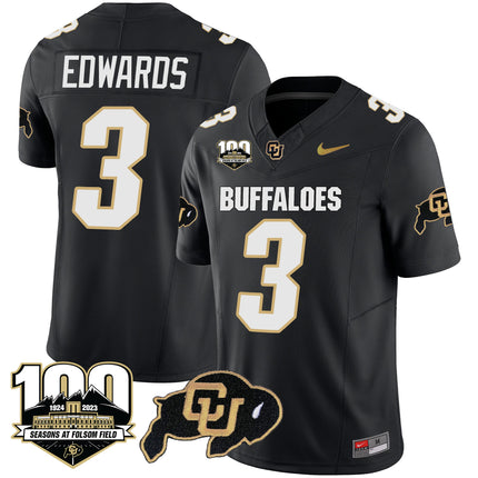 Men's Colorado Buffaloes 100 Seasons Patch Vapor Limited Jersey - All Stitched