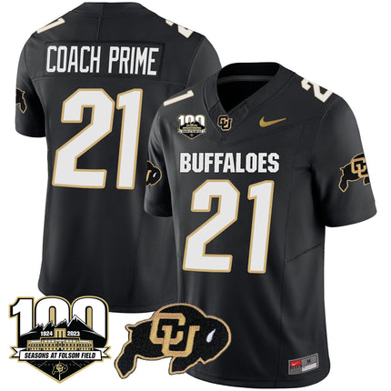 Men's Colorado Buffaloes 100 Seasons Patch Vapor Limited Jersey - All Stitched