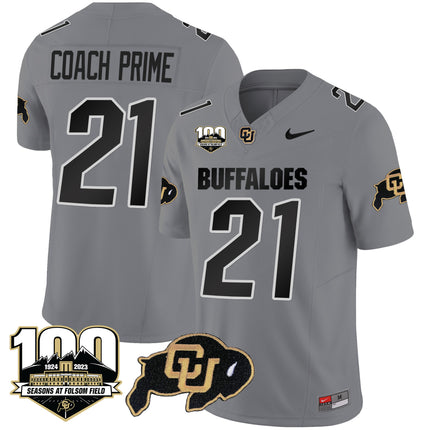 Men's Colorado Buffaloes 100 Seasons Patch Vapor Limited Jersey - All Stitched