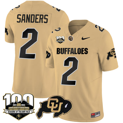 Men's Colorado Buffaloes 100 Seasons Patch Vapor Limited Jersey - All Stitched