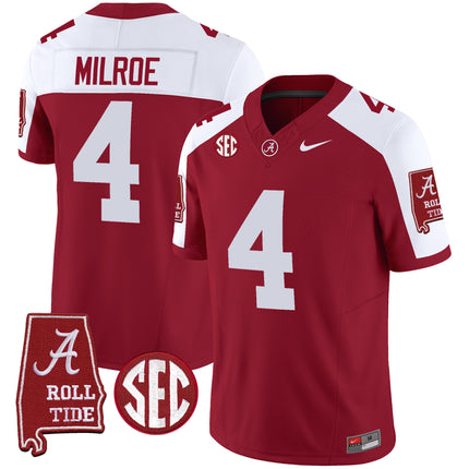 Men's Alabama Crimson Tide Vapor Limited Jersey V5 - Alabama Map - All Stitched