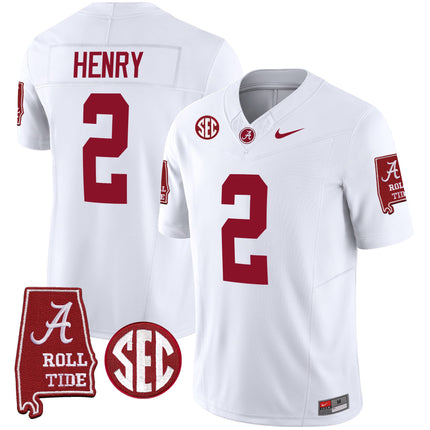 Men's Alabama Crimson Tide Vapor Limited Jersey V5 - Alabama Map - All Stitched