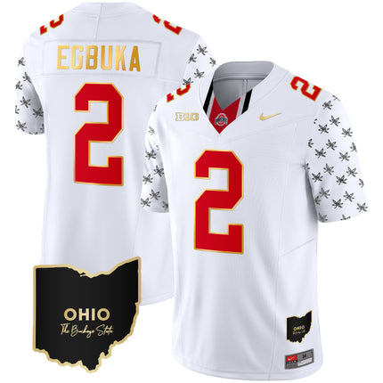 Men's Ohio State Buckeyes 2023 Alternate Gold Jersey - Stitched