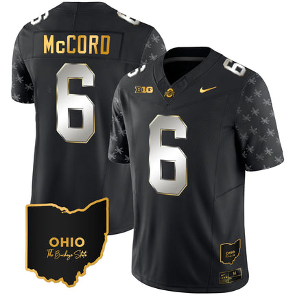 Men's Ohio State Buckeyes 2023 Alternate Gold Jersey - Stitched