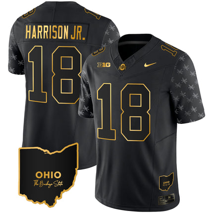 Men's Ohio State Buckeyes 2023 Alternate Gold Jersey - Stitched