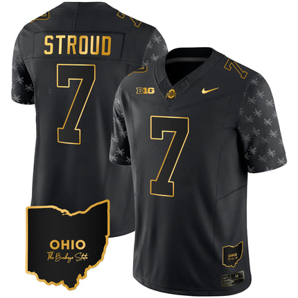 Men's Ohio State Buckeyes 2023 Alternate Gold Jersey - Stitched