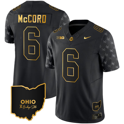 Men's Ohio State Buckeyes 2023 Alternate Gold Jersey - Stitched