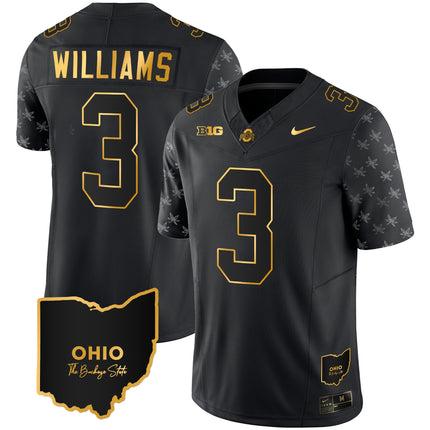 Men's Ohio State Buckeyes 2023 Alternate Gold Jersey - Stitched