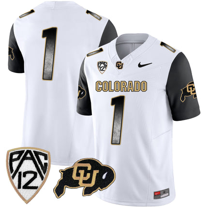 Men's Colorado Buffaloes Arch Smoke Vapor Jersey - All Stitched