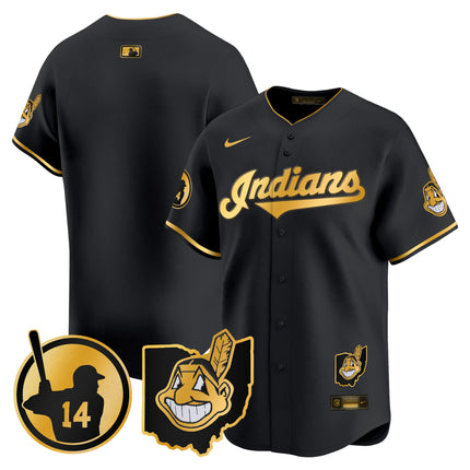 Women's Cleveland Indians Larry Doby Patch Vapor Premier Limited Jersey - All Stitched