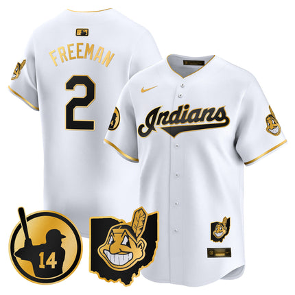 Women's Cleveland Indians Larry Doby Patch Vapor Premier Limited Jersey - All Stitched