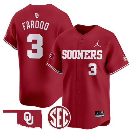 Men's Oklahoma Sooners 2024 Vapor Premier Limited Jersey V2 - SEC Patch - All Stitched