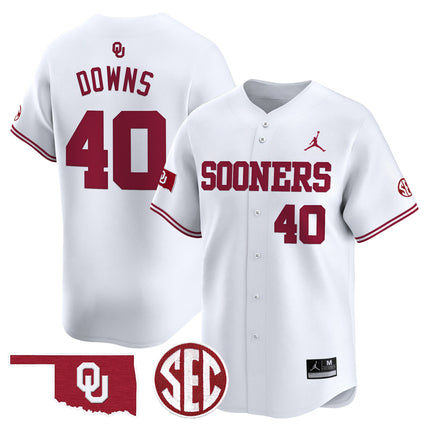 Men's Oklahoma Sooners 2024 Vapor Premier Limited Jersey V2 - SEC Patch - All Stitched