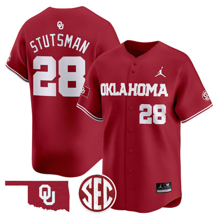 Men's Oklahoma Sooners 2024 Vapor Premier Limited Jersey - SEC Patch - All Stitched