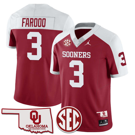 Men's Oklahoma Sooners 2024 SEC Patch Vapor Premier Limited Jersey - All Stitched