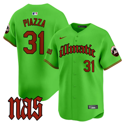Men's Mets Nas Illmatic Vapor Premier Limited Jersey - All Stitched