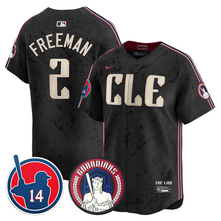 Men's Cleveland Guardians Larry Doby Patch City Connect Vapor Premier Limited Jersey - All Stitched