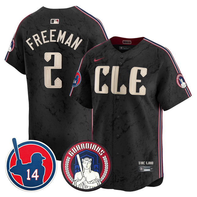 Men's Cleveland Guardians Larry Doby Patch City Connect Vapor Premier Limited Jersey - All Stitched