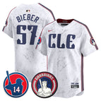 White / Shane Bieber / S