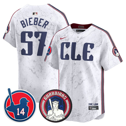 Men's Cleveland Guardians Larry Doby Patch City Connect Vapor Premier Limited Jersey - All Stitched