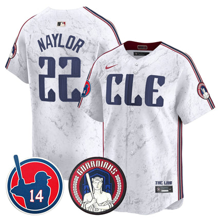 Men's Cleveland Guardians Larry Doby Patch City Connect Vapor Premier Limited Jersey - All Stitched
