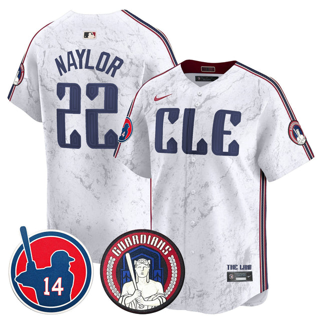 Men's Cleveland Guardians Larry Doby Patch City Connect Vapor Premier Limited Jersey - All Stitched